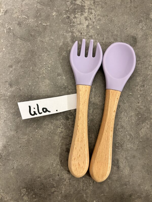 Couvert bois/silicone bébé – Image 6